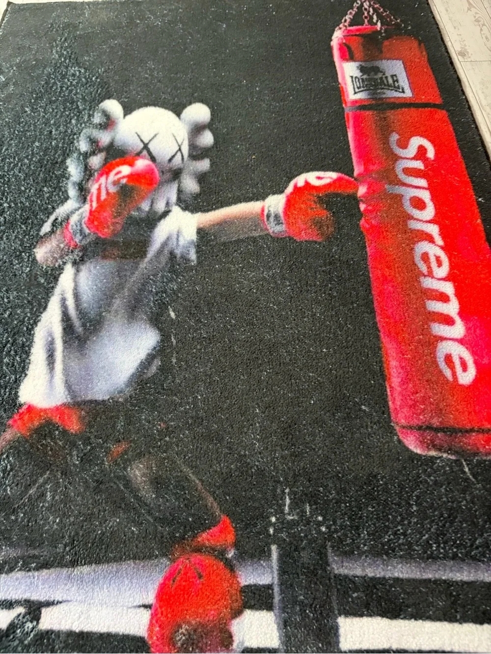 22”X32” Supreme x KAWS Inspired Boxing Rug “!!Check My Profile For More!!”